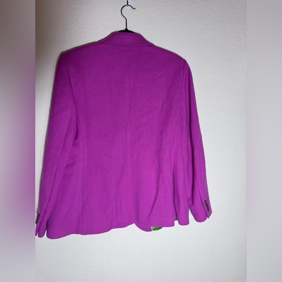 Lands' End Women’s Vibrant Pink Two Button Classic Blazer Size 18 - Picture 2 of 12